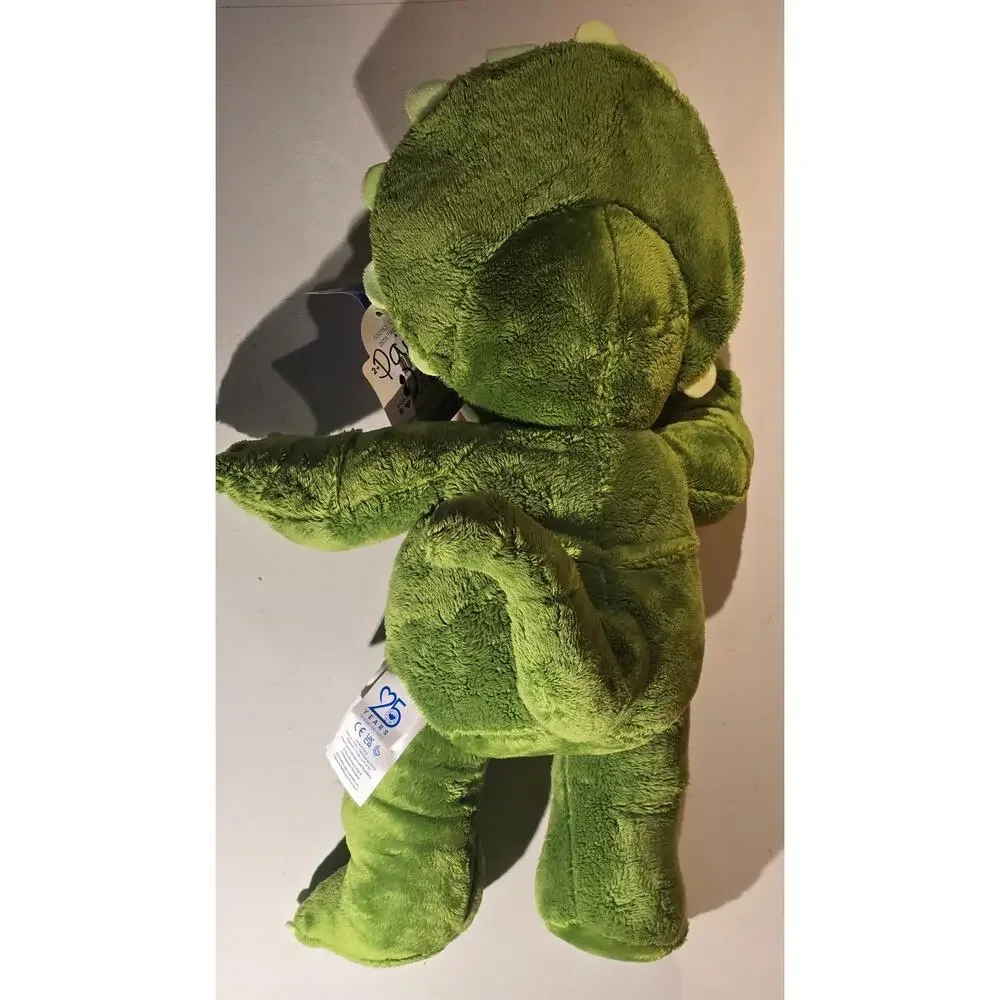 Build-A-Bear Triceratops Dinosaur Plush 25th Celebration Green Tags BAB